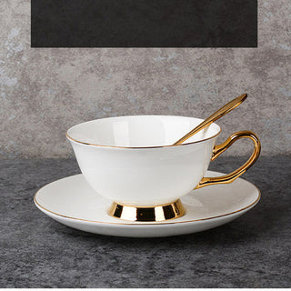 Bone China Gold-painted Coffee Cup And Saucer Afternoon Tea Tea Set Phosgene