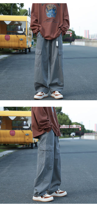 Men's Summer American Retro Loose Casual Pants Phosgene