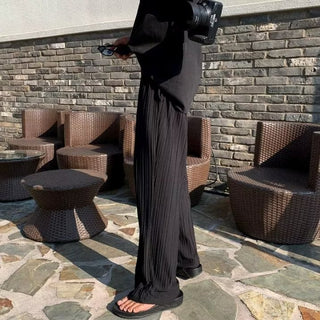 Artistic Casual Trend All-matching Graceful Straight-leg Pants Phosgene