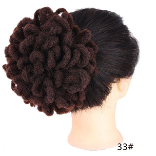 African Wig Bun Hair Bag Drawstring Dreadlocks Afro Hair Bag - Phosgene