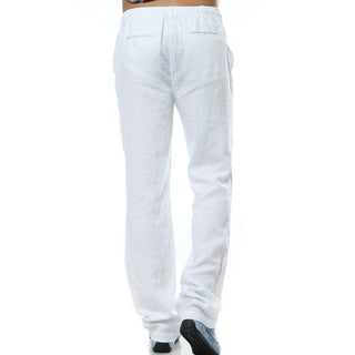 Men's Thin Casual Elastic Waist Linen Pant Phosgene