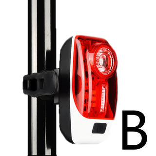 USB Rechargeable Bicycle Turn Signal Wireless Remote Control Mountain Bike Taillight - Phosgene