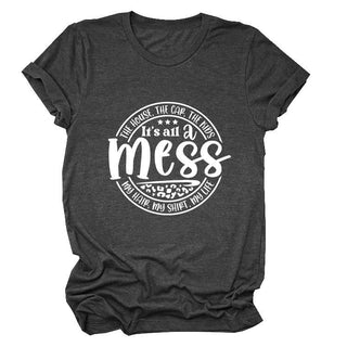 Round Neck T-shirt The House Car The Kids Top - Phosgene