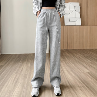 Women's Fall Winter Fashion Drawstring Loose Casual Pants - Phosgene