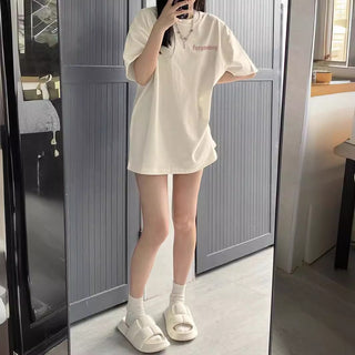 Women's Summer Loose Top T-shirt With Short Sleeves Phosgene