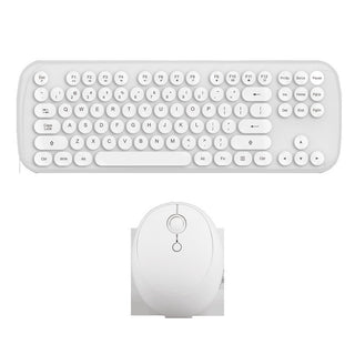 Wireless Keyboard And Mouse Set Girls Color Retro - Phosgene