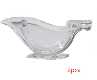 Manual Lemon Juicer Transparent Acrylic Elegance Bird Shape Lemon Slice Squeezer Kitchen Tools Gadgets - Phosgene