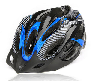 Carbon Fiber Texture Split Helmet Mountain Bike Hat - Phosgene