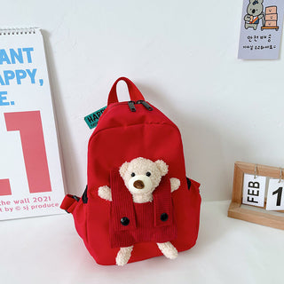 Cartoon Cute Little Bear Kindergarten School Bag - Phosgene