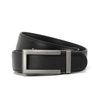 Men's Two-layer Leather Automatic Buckle Cowhide Real Business Casual Belt - Phosgene