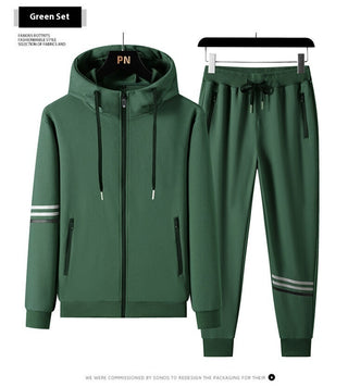 Men's Casual Sports Pure Cotton Hooded Sweater Trousers Two-piece Set - Phosgene