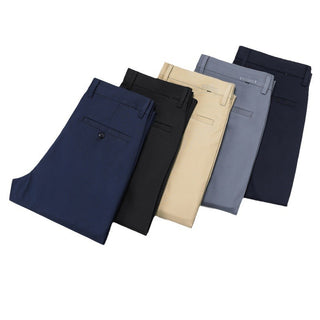 Bamboo Fiber Thin Loose Business Formal Wear Trousers - Phosgene