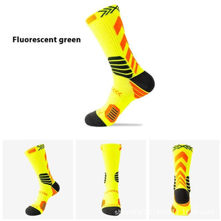 Men's Elite Trendy Contrast Color Long Tube Basketball Socks - Phosgene