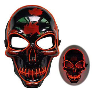 Halloween Skeleton Mask LED Glow Scary Mask - Phosgene